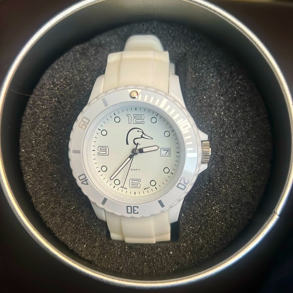 Ducks unlimited white watch.